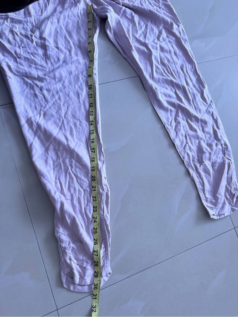 Rewash Lavender Cropped Jogger Pants - Picture 4 of 14